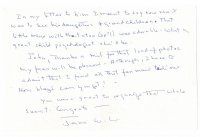 9w209 JANE WITHERS signed letter '97 after attending Robert Young's party, good content!