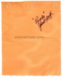 9w073 JANET LEIGH signed shower curtain piece '90s you can frame it with a photograph!