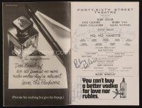 9w042 NO, NO, NANETTE signed playbill '71 by Ruby Keeler, Patsy Kelly, and two others!