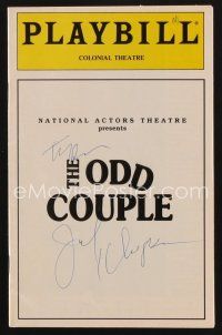 9w043 ODD COUPLE signed playbill '94 by BOTH Tony Randall AND Jack Klugman!