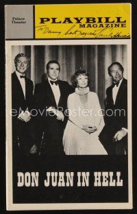 9w044 PAUL HENREID signed playbill '73 when he appeared on stage in Don Juan in Hell!