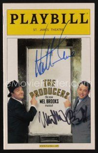 9w045 PRODUCERS signed playbill '04 by BOTH Nathan Lane AND Matthew Broderick!
