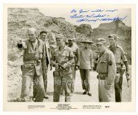 9w127 HARRY MORGAN signed 8x10 still '60 standing by James Stewart from The Mountain Road!