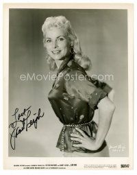 9w133 JANET LEIGH signed 8x10 still '56 full-length semi-profile in sexy outfit from Safari!