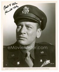 9w153 KENNETH TOBEY signed 8x10 still '53 head & shoulders c/u from The Beast from 20,000 Fathoms!