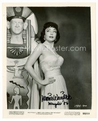 9w169 MARIE WINDSOR signed 8x10 still '55 sexy standing from Abbott & Costello Meet the Mummy!