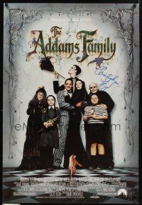 9w055 ADDAMS FAMILY signed 1sh '91 by Christopher Lloyd, who was Uncle Fester!