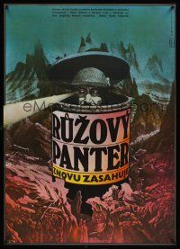 9x243 PINK PANTHER STRIKES AGAIN Czech 23x33 '78 Peter Sellers, cool different Ziegler art!