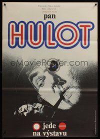 9x258 TRAFFIC Czech 23x33 '74 different art of Jacques Tati as Mr. Hulot by Zdenek Ziegler!