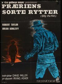 9x507 BILLY THE KID Danish '54 Robert Taylor as the most notorious outlaw in the West!