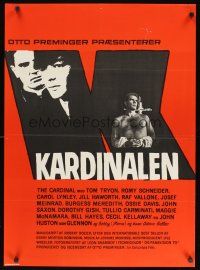 9x512 CARDINAL Danish '64 Otto Preminger, Romy Schneider, Tom Tryon, Stevenov art!