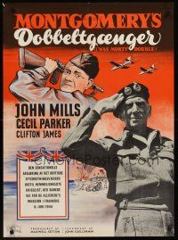 9x550 I WAS MONTY'S DOUBLE Danish '59 M.E. Clifton-James as himself, John Mills!