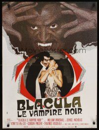 9x642 BLACULA French 23x32 '72 black vampire William Marshall is deadlier than Dracula!