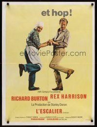 9x677 STAIRCASE French 23x32 '69 Rex Harrison & Richard Burton in a sad gay story!