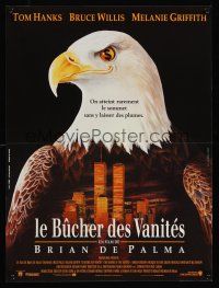 9x701 BONFIRE OF THE VANITIES French 15x21 '90 Hanks, New York City, art of eagle over Twin Towers!