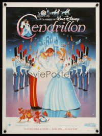 9x709 CINDERELLA French 15x21 R80s Walt Disney classic romantic musical fantasy cartoon!