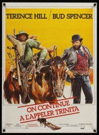 9x781 TRINITY IS STILL MY NAME French 15x21 '72 Casaro art of cowboys Terence Hill & Bud Spencer!