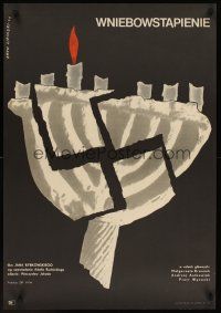 9x045 ASCENSION DAY Polish 23x33 '69 Plotnikow, Gostiuchin, Lipinski art of swastika & menorah!