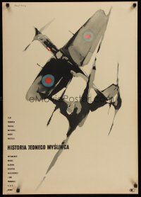 9x077 HISTORIA JEDNEGO MYSLIWCA Polish 23x33 '58 Hubert Drapella, Swierzy art of dogfight!