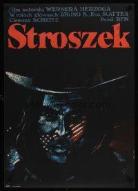 9x130 STROSZEK: A BALLAD Polish 23x33 '79 Werner Herzog, Pagowski art of Bruno S. in cowboy hat!