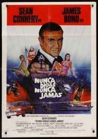 9x184 NEVER SAY NEVER AGAIN Spanish '83 Sean Connery as James Bond 007, Kim Basinger!