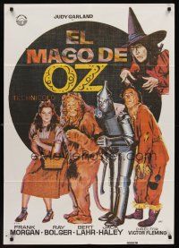 9x196 WIZARD OF OZ Spanish R82 Victor Fleming, Judy Garland all-time classic!