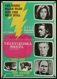 9x454 NETWORK Yugoslavian '76 written by Paddy Cheyefsky, William Holden, Sidney Lumet classic!