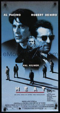 9y039 HEAT Aust daybill '95 Al Pacino, Robert De Niro, Val Kilmer, Michael Mann directed!