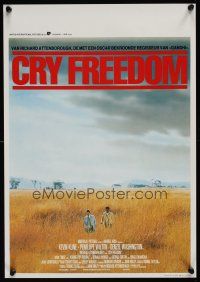 9y622 CRY FREEDOM Belgian '87 Kevin Kline, Denzel Washington, directed by Richard Attenborough!