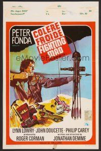 9y643 FIGHTING MAD Belgian '76 Jonathan Demme, cool art of archer Peter Fonda!