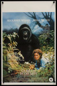 9y659 GORILLAS IN THE MIST Belgian '88 Sigourney Weaver as Dian Fossey, in the jungle!
