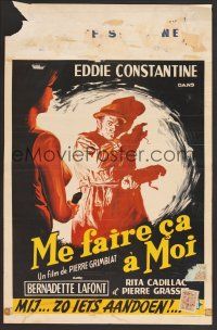 9y677 IT MEANS THAT MUCH TO ME Belgian '61 different artwork of Eddie Constantine in spotlight!