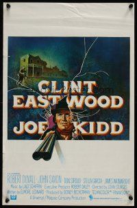 9y679 JOE KIDD Belgian '72 John Sturges, cool artwork of Clint Eastwood with shotgun!