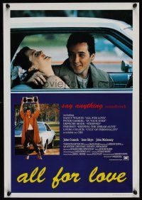 9y747 SAY ANYTHING Belgian soundtrack poster '89 John Cusack with boombox, Ione Skye, Cameron Crowe