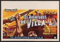9y773 VILLA Belgian '58 Rodolfo Hoyos as Pancho Villa, Cesar Romero & Brian Keith!
