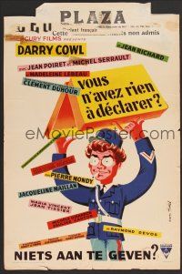 9y776 VOUS N'AVEZ RIEN A DECLARER? Belgian '59 Clement Duhour French comedy!
