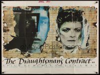 9y216 DRAUGHTSMAN'S CONTRACT British quad '83 directed by Peter Greenaway, cool artwork!