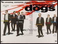 9y233 RESERVOIR DOGS DS British quad '92 Quentin Tarantino, Keitel, Buscemi, Penn, NSS version!
