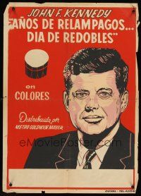 9y005 YEARS OF LIGHTNING DAY OF DRUMS Cuban '66 John F. Kennedy documentary, silkscreen art!