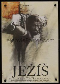 9y390 JESUS Czech 11x16 '79 epic directed by Krish & Sykes, Tomanek art of Brian Deacon as Christ!