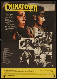 9y087 CHINATOWN East German 16x23 '76 Jack Nicholson & Faye Dunaway, Roman Polanski classic!