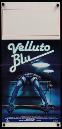 9y175 BLUE VELVET Italian locandina '86 directed by David Lynch, best gruesome art by E. Sciotti!