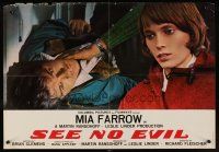 9y167 SEE NO EVIL Italian photobusta '71 keep your eyes on what blind Mia Farrow cannot see!