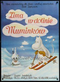 9y355 ZIMA W DOLINIE MUMINKOW Polish 27x38 '87 Lucjan Dembinski & Krystyna Kulczycka cartoon!