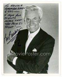 9z236 BOB BARKER signed 8x10 REPRO still '80s great smiling portrait of the Price is Right host!