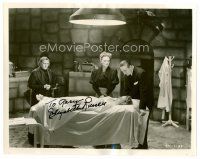 9z243 ELIZABETH RUSSELL signed 8x10 REPRO still '80s with Bela Lugosi from The Corpse Vanishes!