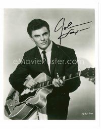 9z258 JOHN SAXON signed 8x10 REPRO still '80s young close portrait playing guitar!