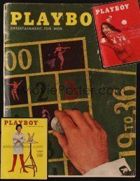 9z027 LOT OF 3 PLAYBOY MAGAZINES '58 - '61 see what men looked at before the Internet!