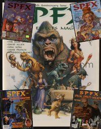 9z033 LOT OF 5 SPFX MAGAZINES '97-00 packed with heavily illustrated stories about special fx!