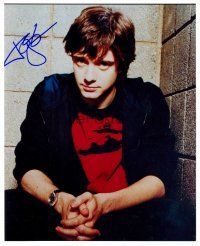 9z285 TOPHER GRACE signed color 8x10 REPRO still '01 great close portrait with hands clasped!